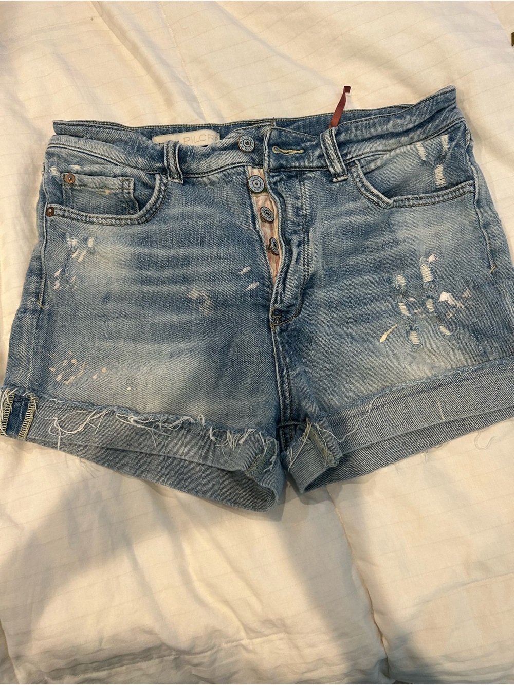 Pilcro Blue Denim Jeans with Rust Tag